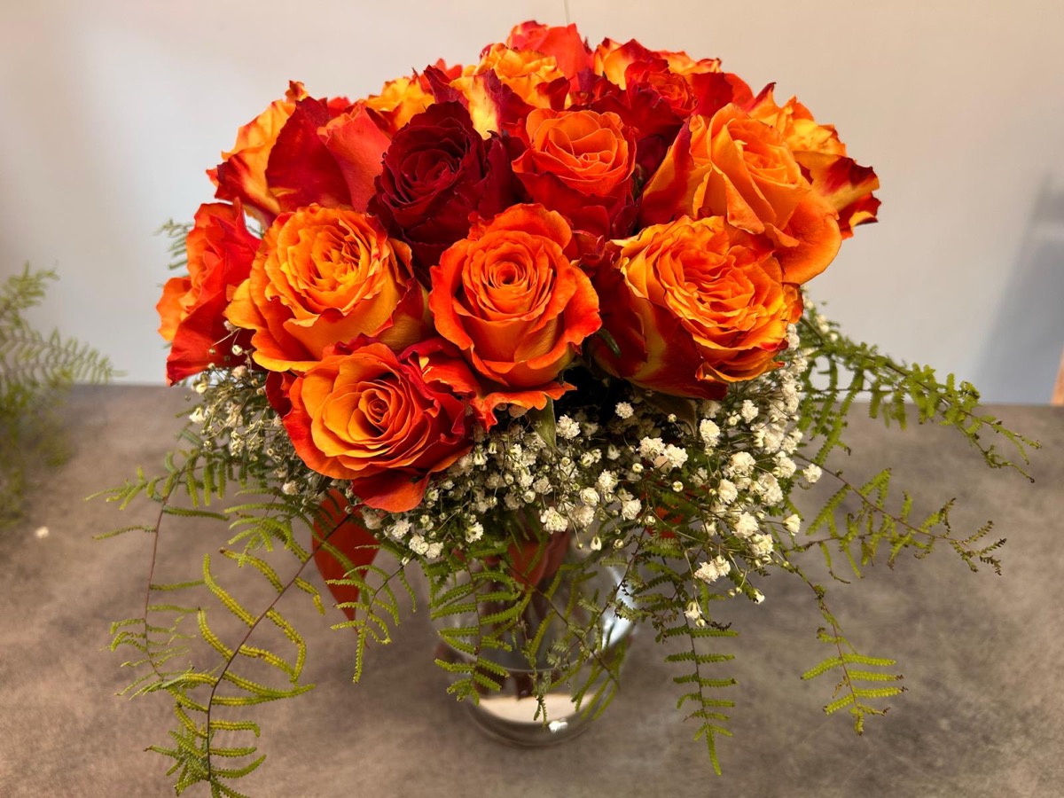 Buchet trandafiri portocalii - e-flower